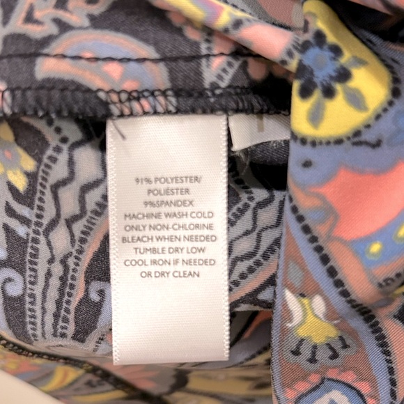 Ann Taylor LOFT Multicolor Paisley Midi Dress, Office Dress for Women, Dinner - Picture 5 of 6